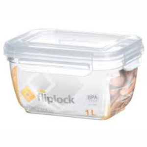 Tupper rectangular Fliplock 1L