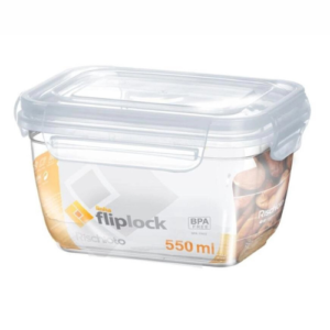 Tupper rectangular Fliplock 500mL