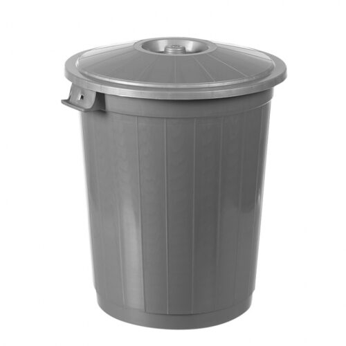Contenedor para residuos tapa redonda 46L