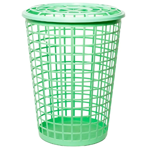 Canasto circular para ropa c/tapa 60L