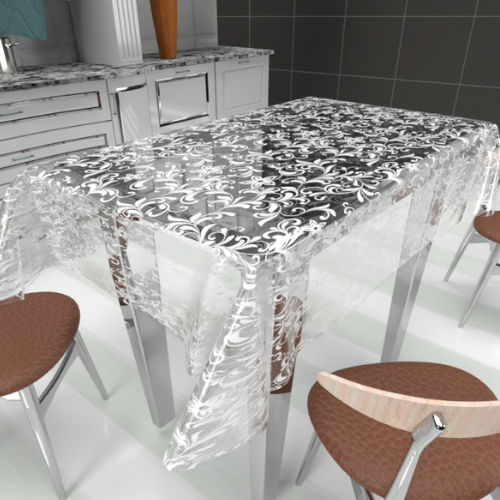 Tela plástica Cristal Arabesco - 1m