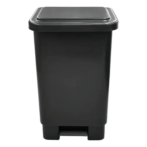 Papelera industrial c/pedal 50L Negra