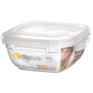 500x500 (86) Taper cuadrado Fliplock 800ml