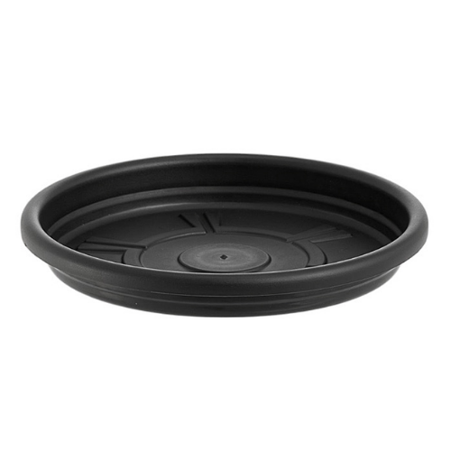 Plato redondo Bella Fiore Negro 17cm
