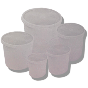 Conjunto 5 tapers para alimentos